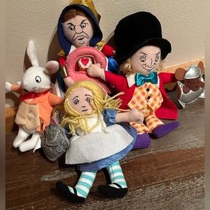 Lmtd Ed Robert Saluda Alice in Wonderland dolls Mad Hatter Queen White Rabbit